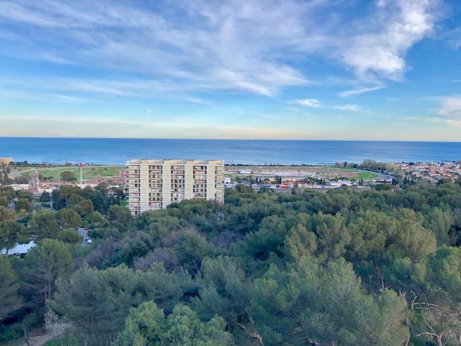 2-Room 60 M², Panoramic View, 2 Balconies, 50M Pool Кань-сюр-Мер Екстер'єр фото